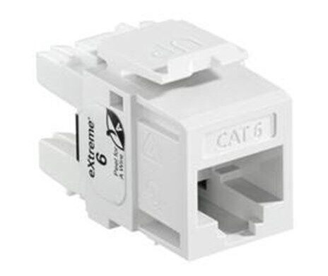 Leviton Extreme cat 6 utp jack 110-style - white Leviton Extreme cat 6 utp jack 110-style - white