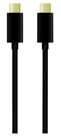 QNECT USB-C - USB-C KABEL 1 M, SVART