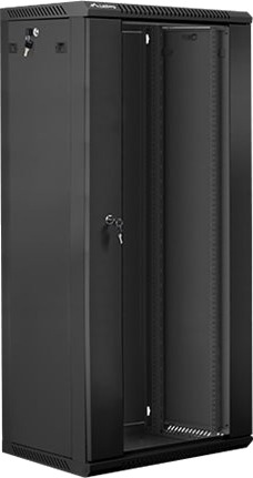 Lanberg Rack Skap Veggmonterbar Svart Ral 9004 27U 19"