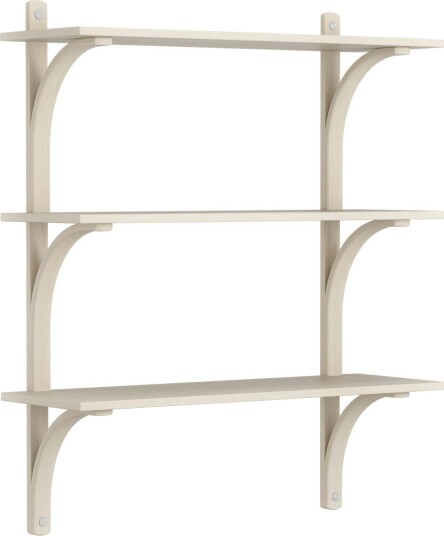 Levi Vegghylle 90 cm Medium Aluminium / Black Stained Ask