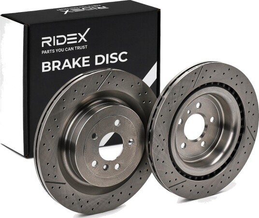RIDEX 82B2037 Bremseskive