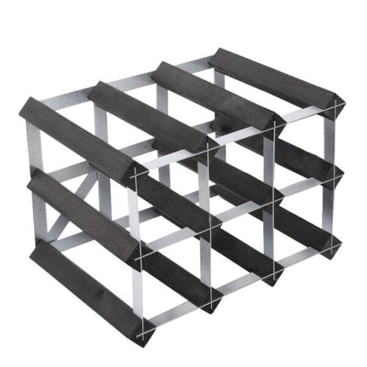 The Swedish Wine Rack Factory - Vinstativ 9 flasker montert svart