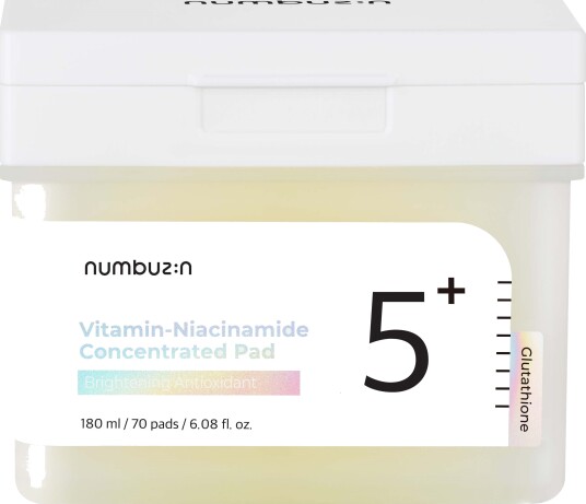 Numbuzin No.5 Vitamin-Niacinamide Ansiktsserum Pad 180 ml med 70 pads Numbuzin No.5 Vitamin-Niacinamide Ansiktsserum Pad 180 ml med 70 pads