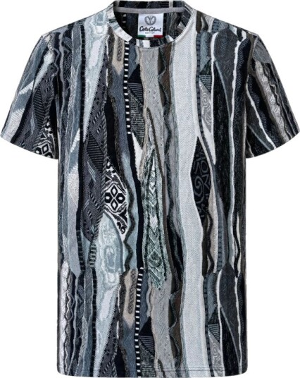 Carlo Colucci Herre Topper Flerfarget XL, Carlo Colucci Herre Topper Flerfarget XL,