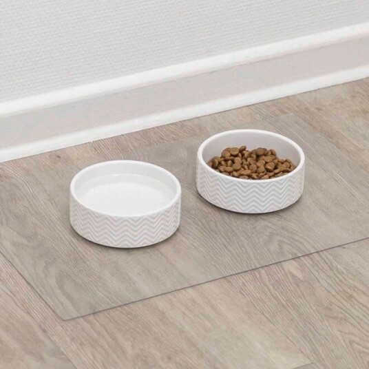Trixie Gjennomsiktig Underlegg til Matskål for Hunder 48 × 30 cm
