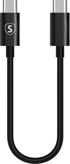 SiGN hurtigladekabel USB-C til USB-C 60W, 3A, PD, 0,25m - Svart