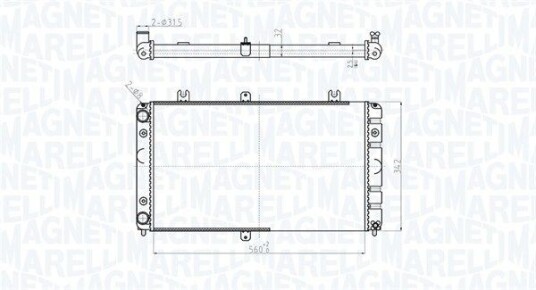 Radiator MAGNETI MARELLI 350213181400