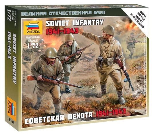 Zvezda 1/72 Soviet Infantry 1941-1943