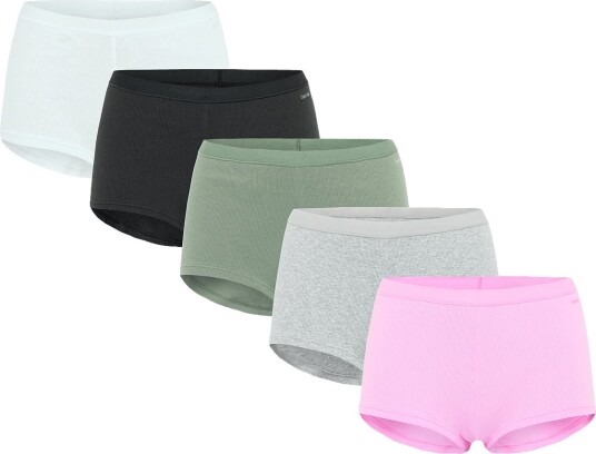 Organic Basics | Core Rib Shorty 5 Pack | XXXL Organic Basics | Core Rib Shorty 5 Pack | XXXL