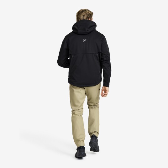 Revolutionrace Jakker Softshelljakker Responder Softshell Jacket Herre Black 2XL