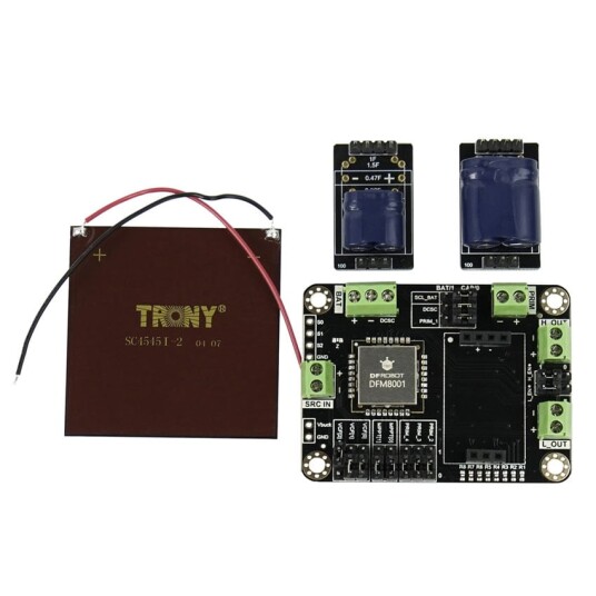 Energy Harvesting Kit med solcelle og superkondensator for IoT prosjekter