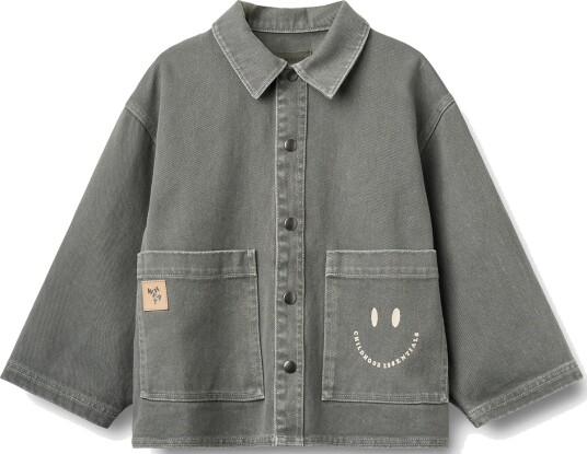 Wheat Overshirt Cole Stitch   Grey   98