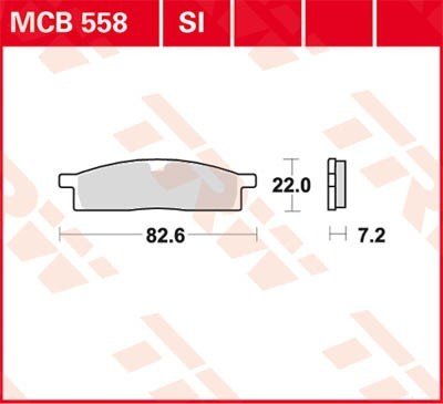 Bremseklosser TRW MCB558SI Bremseklosser TRW MCB558SI