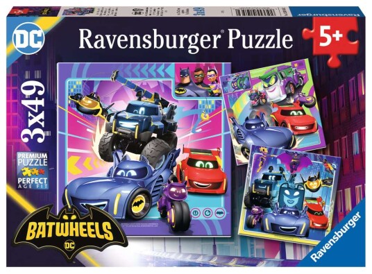 Ravensburger Puzzle Batwheels 3x49p Ravensburger Puzzle Batwheels 3x49p
