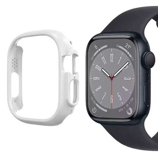 INCOVER Apple Watch 9/8/7 (45 mm) Etui i Hardplast - Hvit