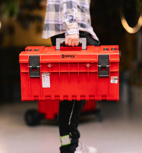 Q-Brick Verktøykasse, One 350 2.0 Vario Raudonas Ultra Hd Custom, Qbrick System [Skrq350v2cczepg001]