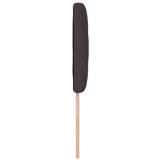 Sengegavl Diamantblokker Design Mørk Brun 90 cm Stoff