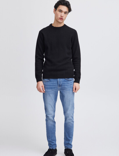 Casual Friday Cfkarl Lambswool Crew Neck Kni - Black - L Casual Friday Cfkarl Lambswool Crew Neck Kni - Black - L