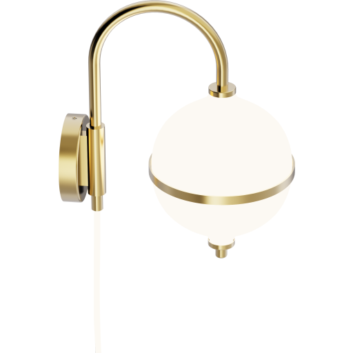 Rebello Eternal Moonlight Vegglampe Ø15 Hvit Ledning