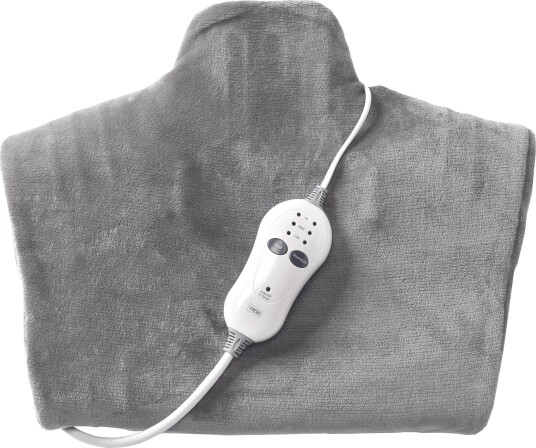 Trebs 99360 Varme- og massasjepute - 100W, 66x85cm, Fleece - Grå
