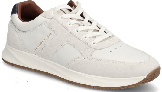 Tommy Hilfiger Elevated Hilfiger Mix Runner ECRU 45 Tommy Hilfiger Elevated Hilfiger Mix Runner ECRU 45
