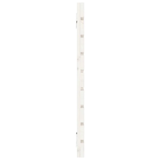 vidaXL Veggmontert sengegavl hvit 156x3x63 cm heltre furu