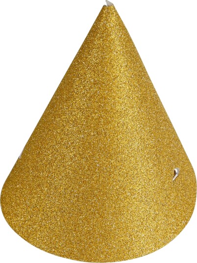 Hisab Joker Partyhatter Mini Gull 4-pakning 70659