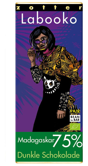 Zotter Labooko 75% Madagascar Craft Chocolate Bar