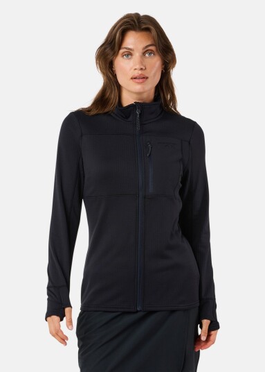 Swedemount Trondheim Midlayer Full Zip W Black 36 Bestselger