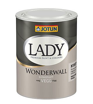 Lady wonderwall matt hvit 9 liter