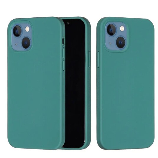 INCOVER iPhone 13 Mini Silikon Deksel - Mørk Grønn