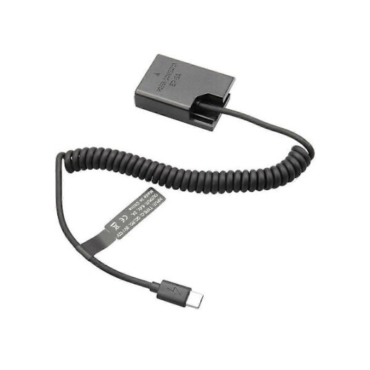 EN EL14 Dummy Batteri USB C for Nikon D3100 / D3500 / D5100 / D5300 / D5600