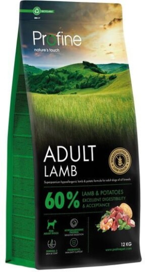 Profine Tørrfôr for Hund 12 kg med Lam og Poteter Profine Tørrfôr for Hund 12 kg med Lam og Poteter