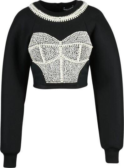 Dolce & Gabbana Dame Gensere & Hettegensere Svart 2XL,