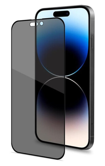 Celly Privacy Full Glass - Skjermbeskyttelse For Mobiltelefon - 3D - Glass - Med Personvernsfilter - 2-Veis - Rammefarge Svart - For Apple Iphone 15 Pro