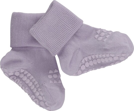 GoBabyGo   Sokker i Bambus Antiskli LV Lavender Gray   20 22