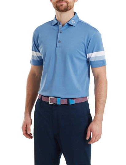 FootJoy Sleeve Stripe Pique Blue L