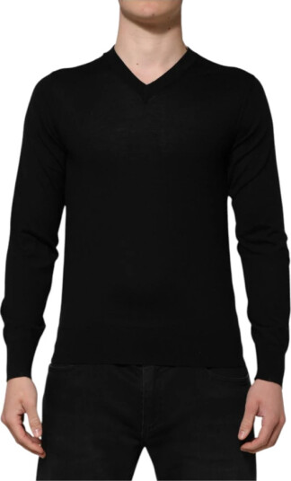 Dolce & Gabbana Herre Strikkevarer Svart L,