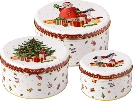 Villeroy & Boch - Winter Collage kakeboks sett 3 deler Villeroy & Boch - Winter Collage kakeboks sett 3 deler
