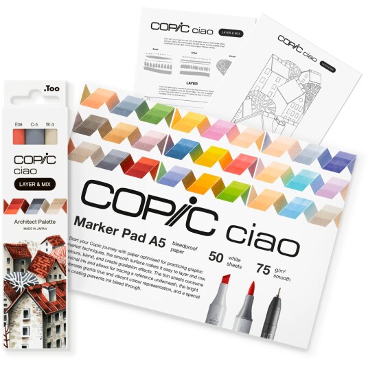 Copic Ciao Layer & Mix 2D Starter Set Architect