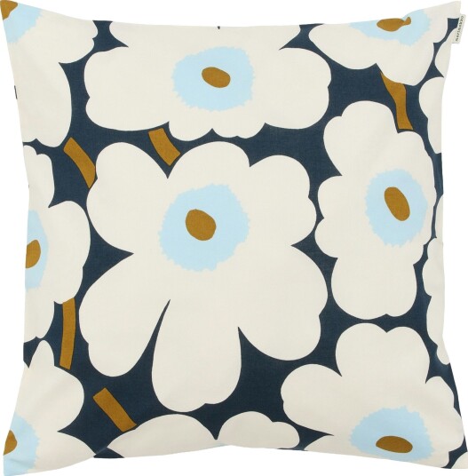 Unikko Putevar 80x80 cm, Blueberry / Off-white
