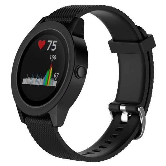 INF Klokkereim Garmin VivoActive 3 / Move / Forerunner (20 mm) TPU Svart