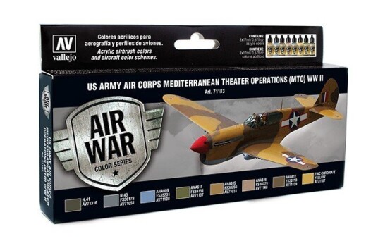 Vallejo Model Air US Army Air Corps Mediterranean Theater Operations (MTO) WWII