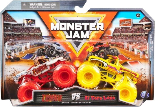 Spin Master Monster Jam Lekebiler 1:64 Zombie vs. El Toro Loco
