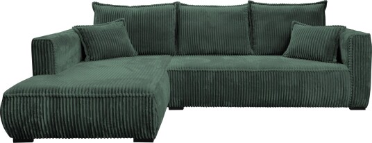 Puente 4 seters sofa med divan mørkegrønn Puente 4 seters sofa med divan mørkegrønn