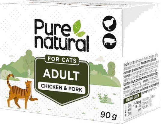 Purenatural Våtfôr Adult Cat & Svin Kylling 90 G