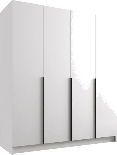 Vadstena Garderobe 200 cm - Hvit/Svart