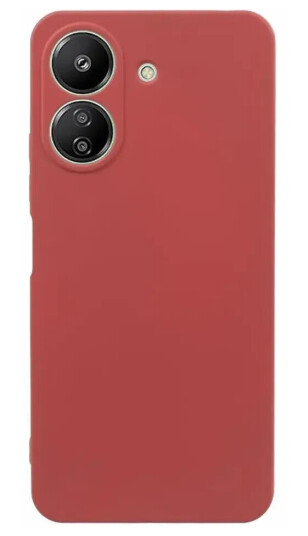 EIDERWOOD Xiaomi Poco C65 / Redmi 13C Fleksibelt Plast Deksel - Rustrød