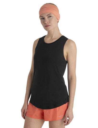 Icebreaker W Mer 125 Cool Lite Sphere Iii Tank Black XS