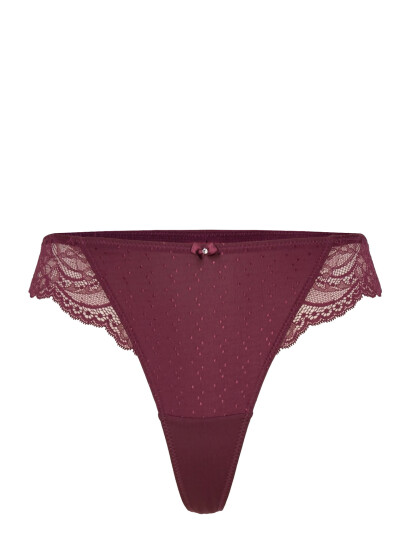 Hunkemöller Sophie Thong - Burgundy - XS